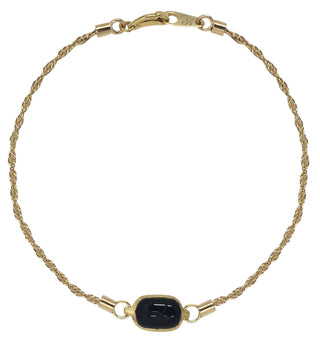 Small Single Double Sided Scarab w/Stones
