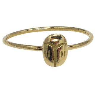 Tiny Gold Scarab Ring