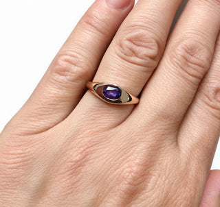 Oval Gemstone ring