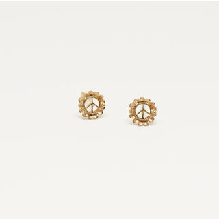 Small Peace Flower Studs