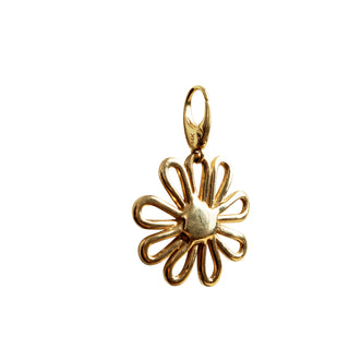 Gold Wildflower Pendant with Diamonds