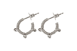 silver hoop earrnigs